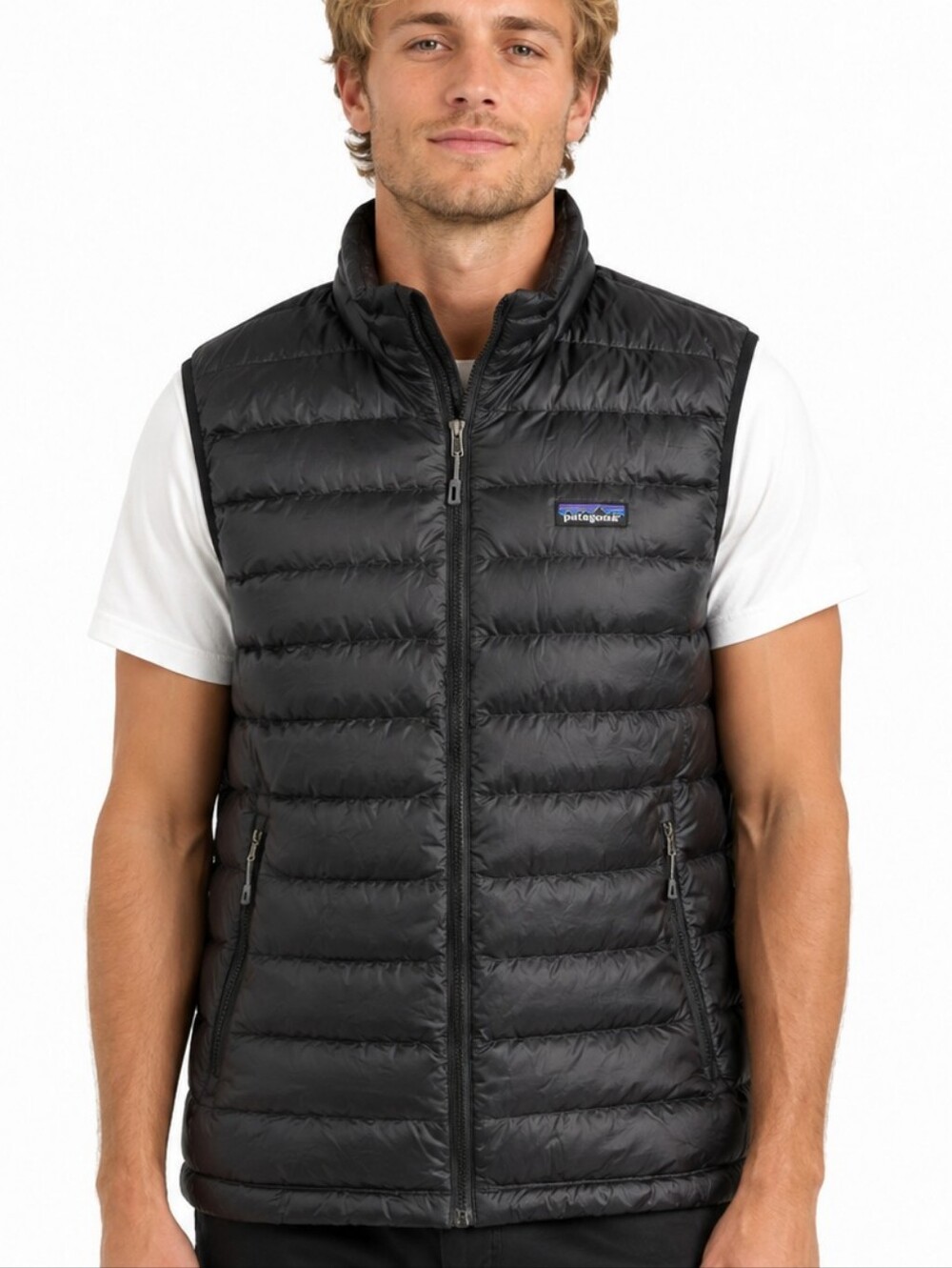 Patagonia Men's Down Sweater Vest Black M 800 Fill Puffer 84622 EUC